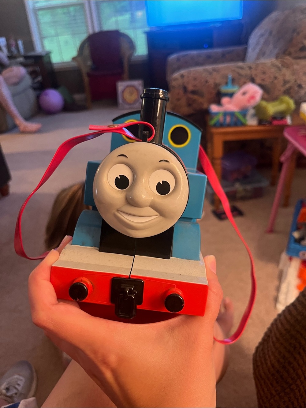 Vintage 1992 Thomas The Tank Engine Train Plastic Carrying Case w/ Strap